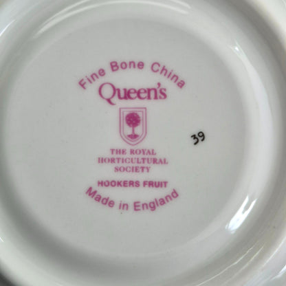Queen's "Hookers Fruit" Black Cherry Cup & Saucer, 2 Sets, c.1980s England