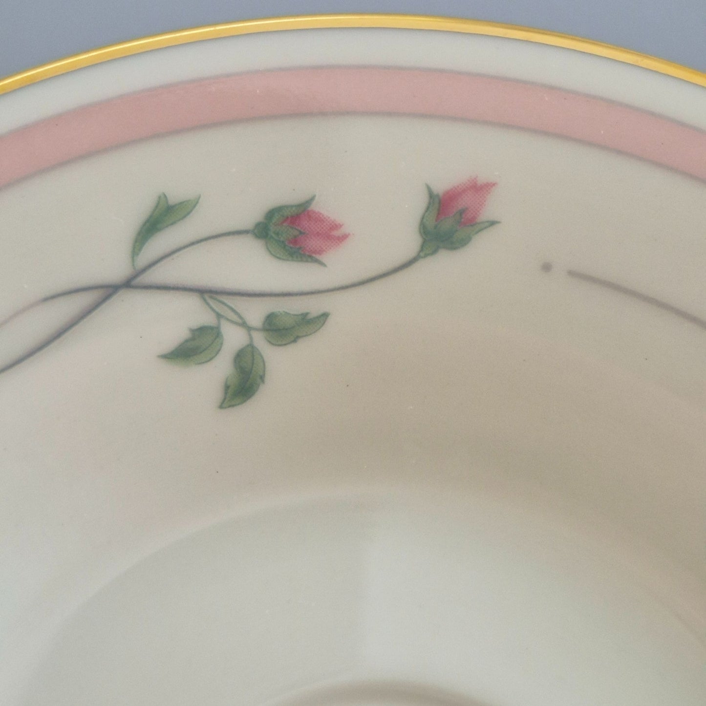 Lenox "Rose Manor Pink" Cup & Saucer, 2 Sets, c.1985-99 USA