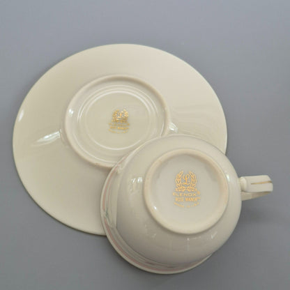 Lenox "Rose Manor Pink" Cup & Saucer, 2 Sets, c.1985-99 USA