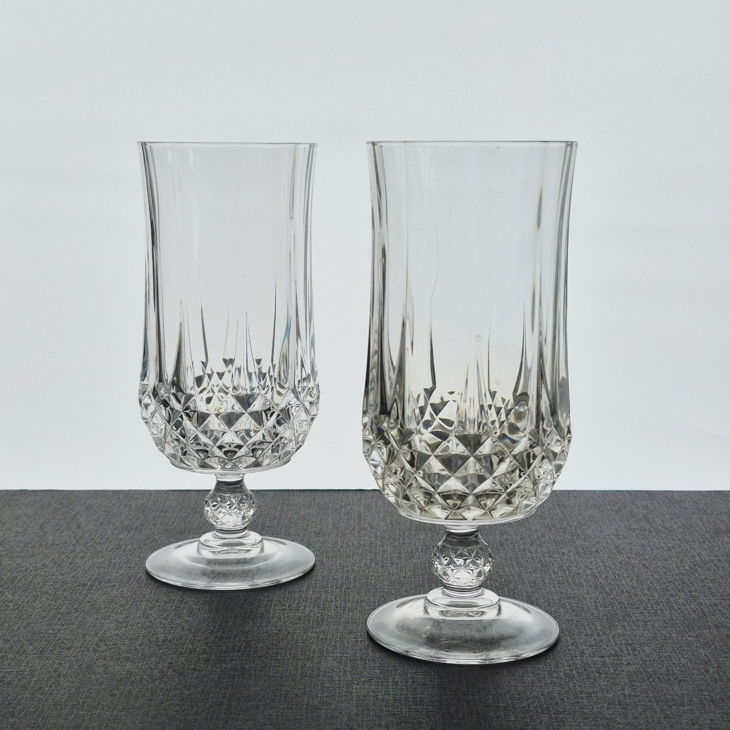 Cristal D'Arques "Longchamp" Iced Tea Glass, Set of 2, France c.1978-