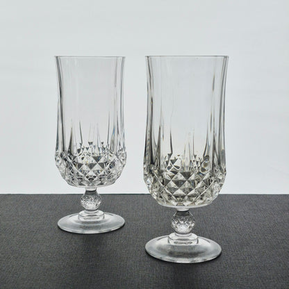 Cristal D'Arques "Longchamp" Iced Tea Glass, Set of 2, France c.1978-