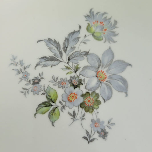 Bohemian China Wild Flower Oval Platter, Made in Czechoslovakia