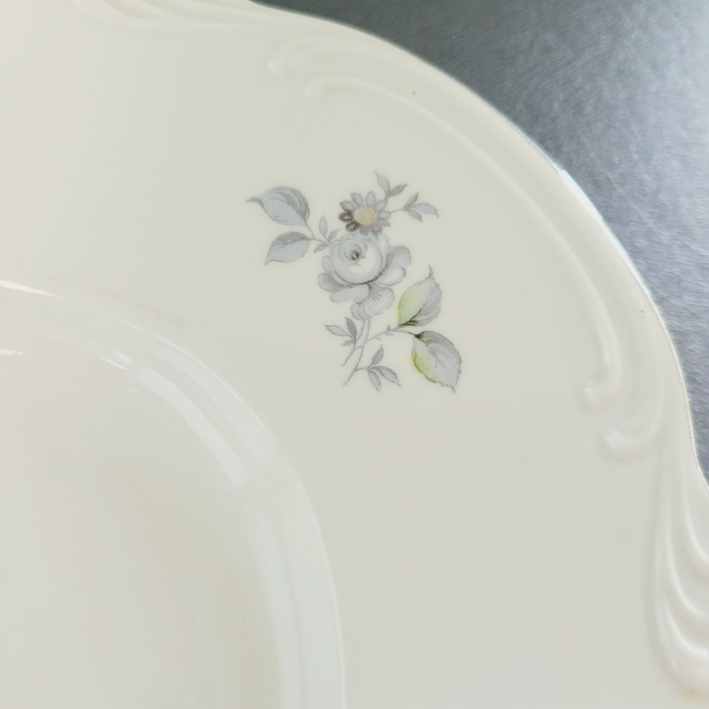 Bohemian China Wild Flower Oval Platter, Made in Czechoslovakia