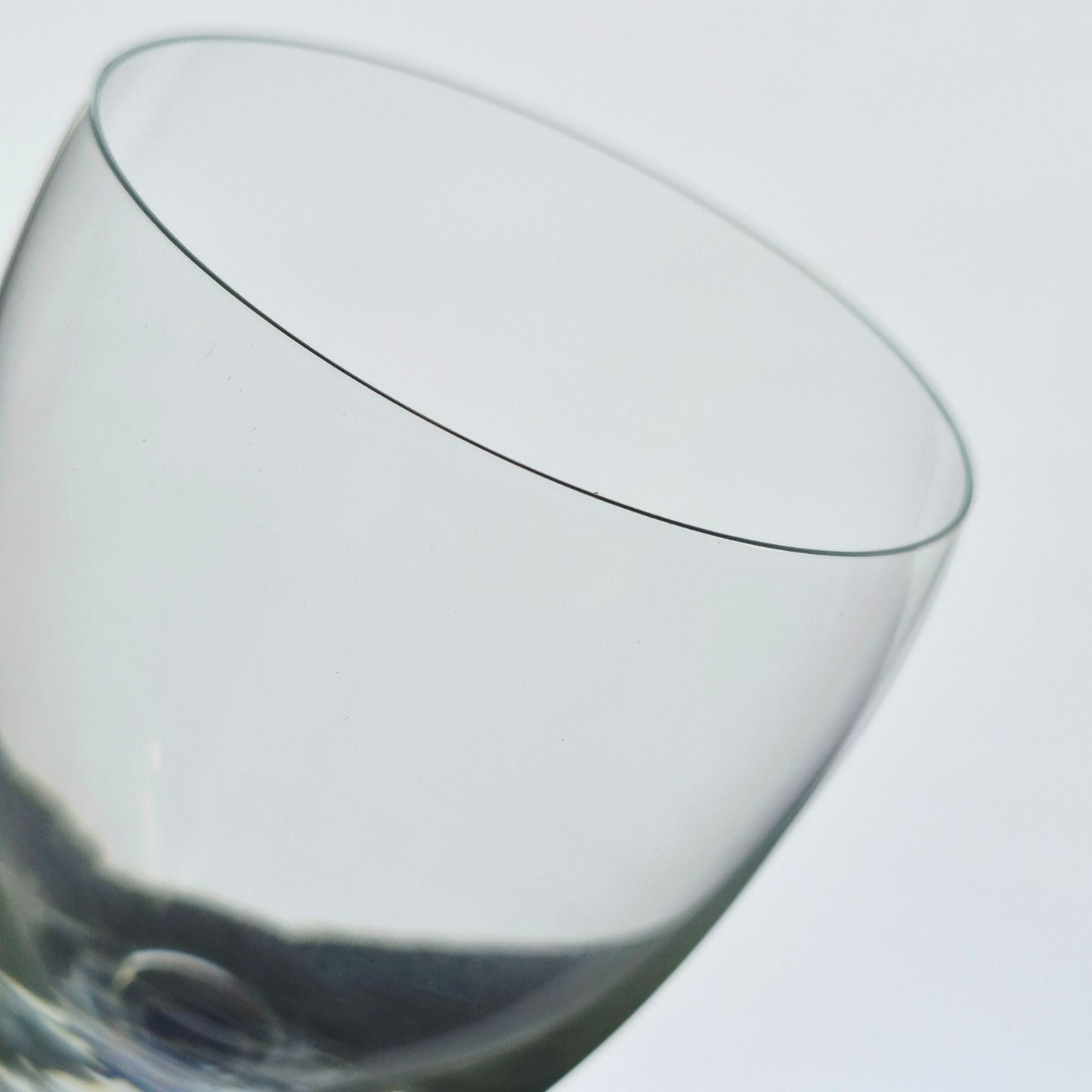 Cobalt Blue & Clear Textured Goblet, Set of 2
