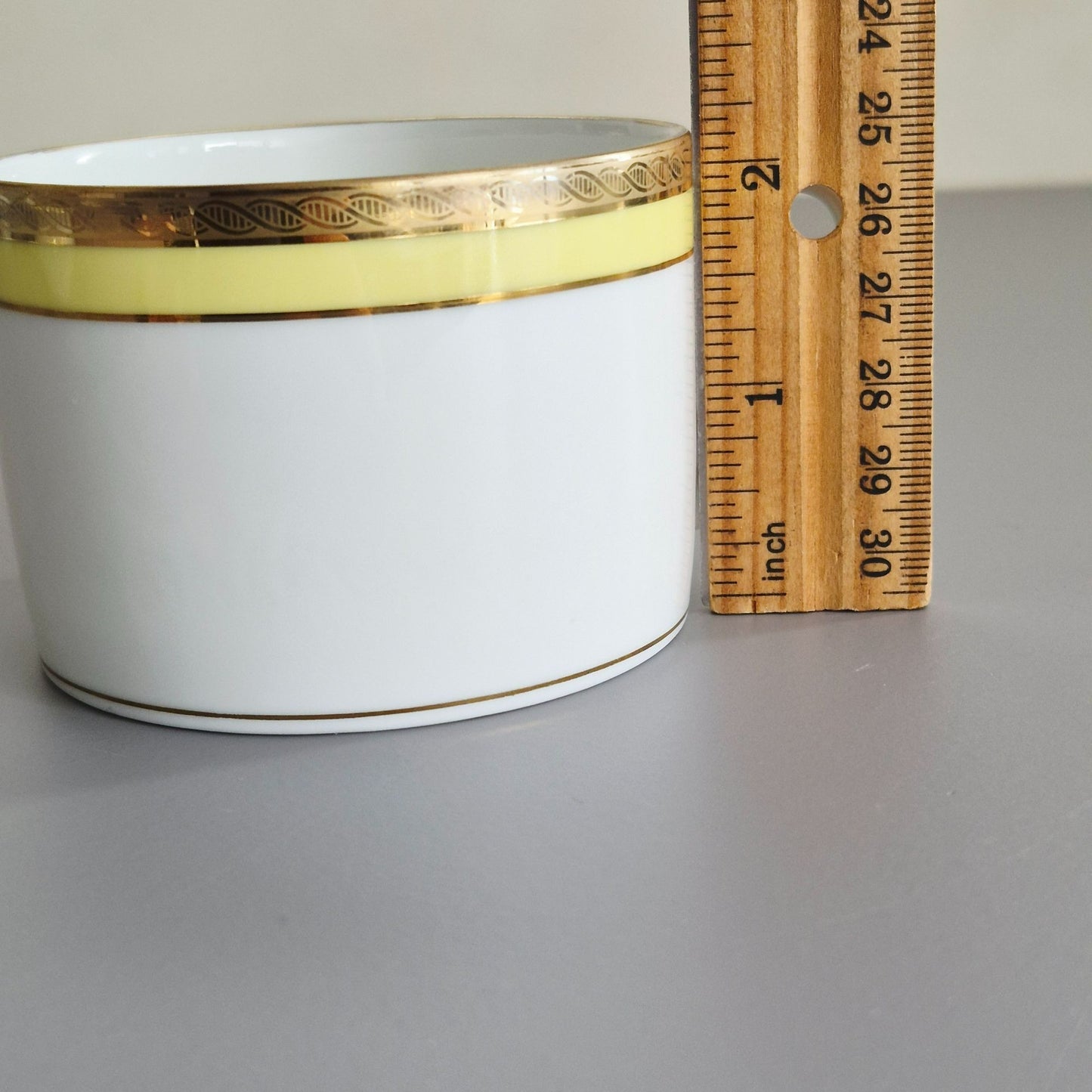 Richard Ginori "Palermo Yellow" Flat Cup Set of 2, Italy c.1960-70s