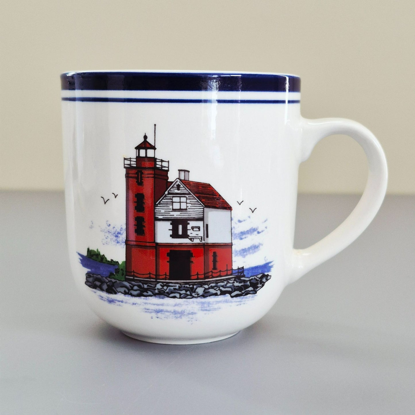 Libbey Lighthouse Coffee Mug, Set of 2