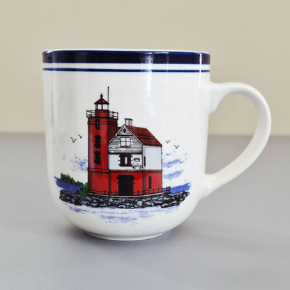 Libbey Lighthouse Coffee Mug, Set of 2
