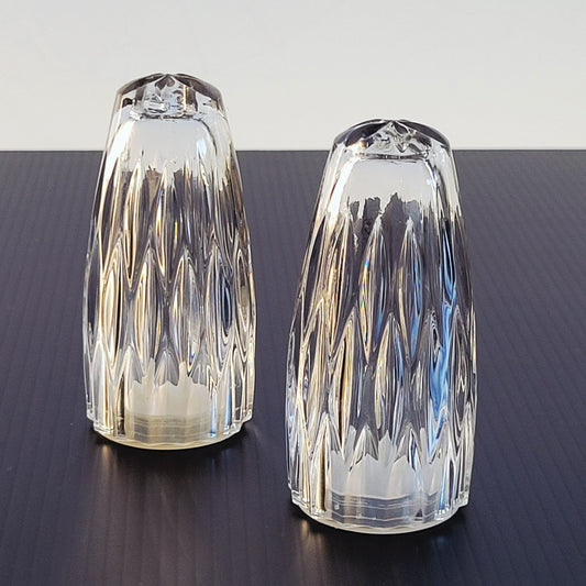 Princess House Royal Highlights Glass Salt & Pepper Shakers