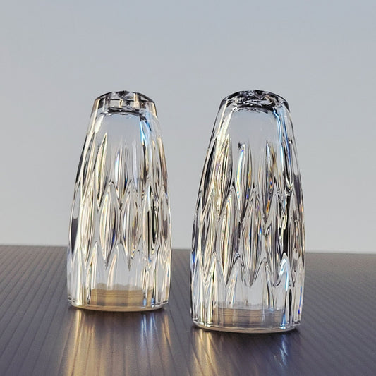 Princess House Royal Highlights Glass Salt & Pepper Shakers