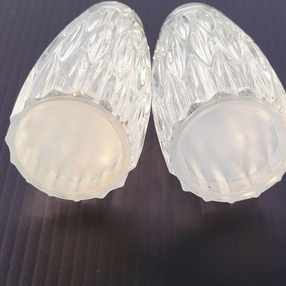 Princess House Royal Highlights Glass Salt & Pepper Shakers