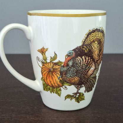 Pottery Barn "Heritage Turkey" Coffee Mug