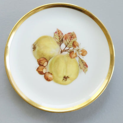 Bavaria Porcelain Fruit Coaster, Set of 6, Made in Germany