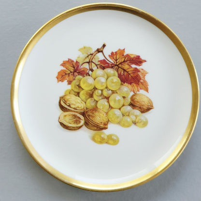 Bavaria Porcelain Fruit Coaster, Set of 6, Made in Germany