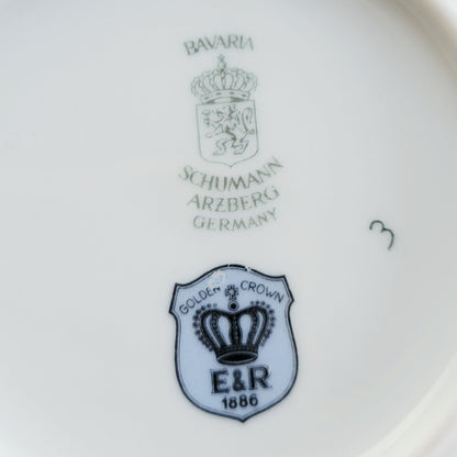 Bavaria Porcelain Fruit Coaster, Set of 6, Made in Germany