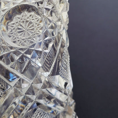 Cambridge EAPG 6" Flower Vase, Star & Diamond
