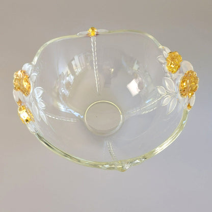 Mikasa Gilded Rose Crystal Bowl, c.1992-98