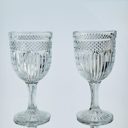 Libbey Glass Radiant Water Goblets, USA Made