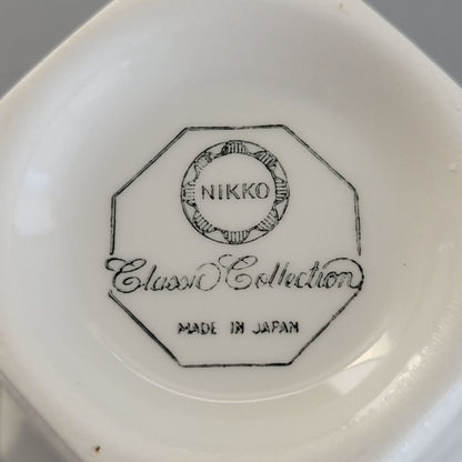 Nikko Christmastime Classic Collection Cup & Saucer, 2 SETS, c.1979-83