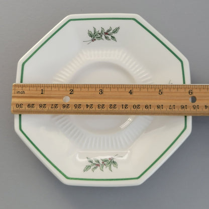 Nikko Christmastime Classic Collection Cup & Saucer, 2 SETS, c.1979-83