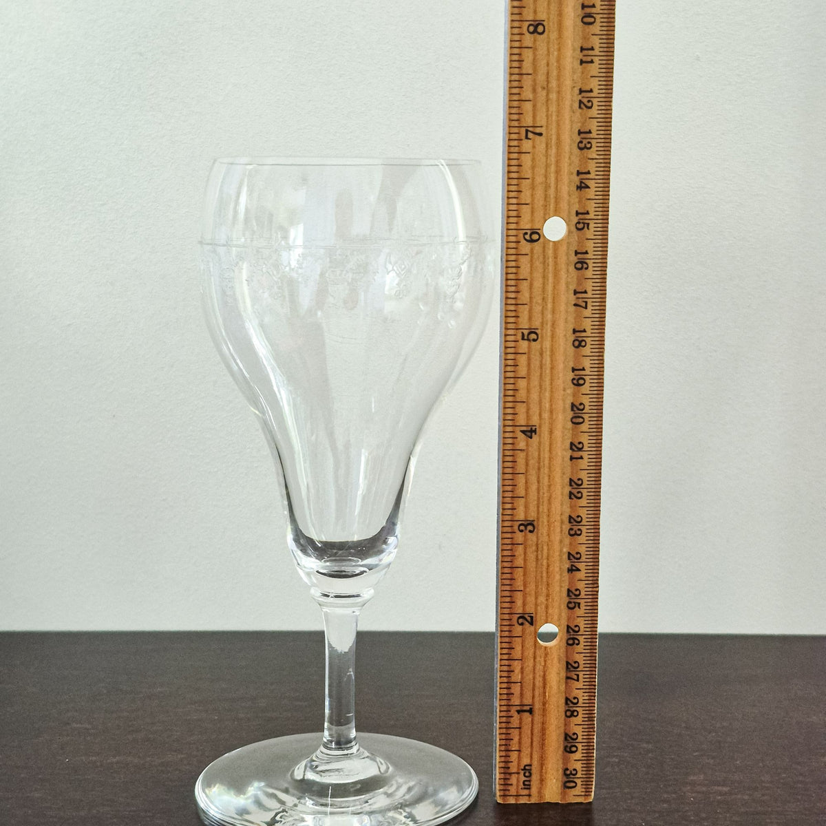 Bryce Brothers Etched Goblet Set, c.1930-50 USA