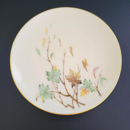 Lenox Westwind Salad Plate, Smooth Finish, Gold Trim, USA Made