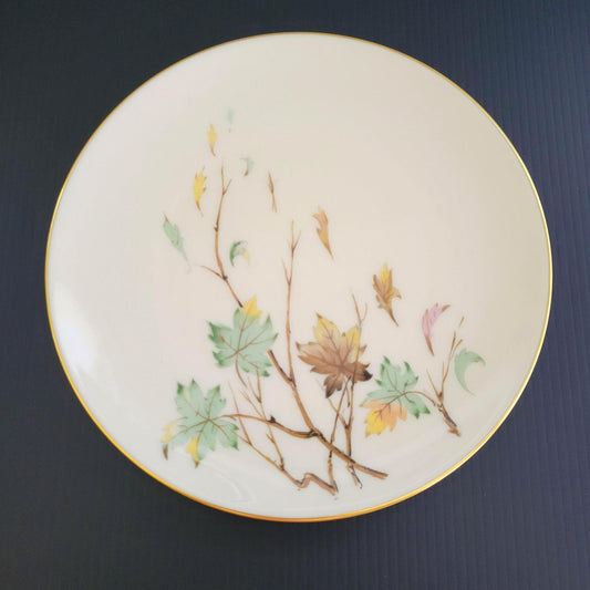Lenox Westwind Salad Plate, Smooth Finish, Gold Trim, USA Made