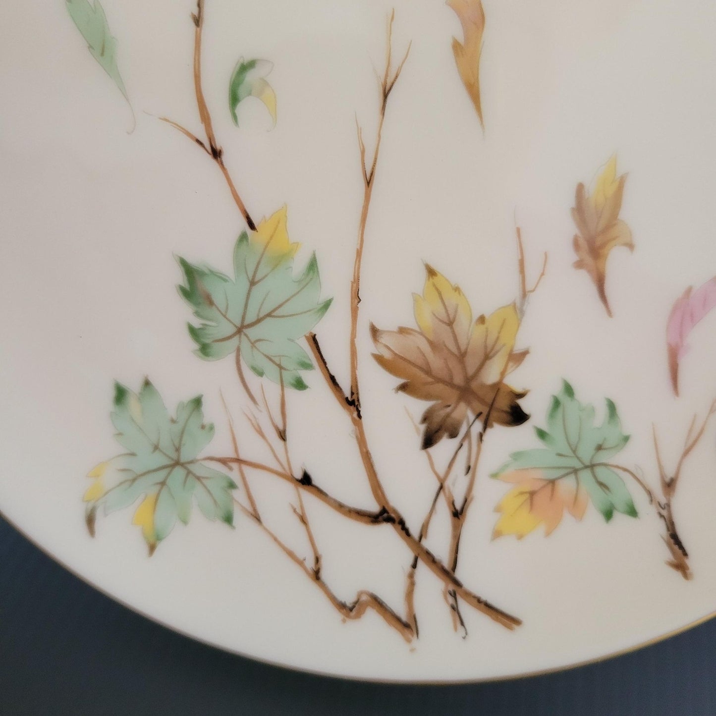 Lenox Westwind Salad Plate, Smooth Finish, Gold Trim, USA Made