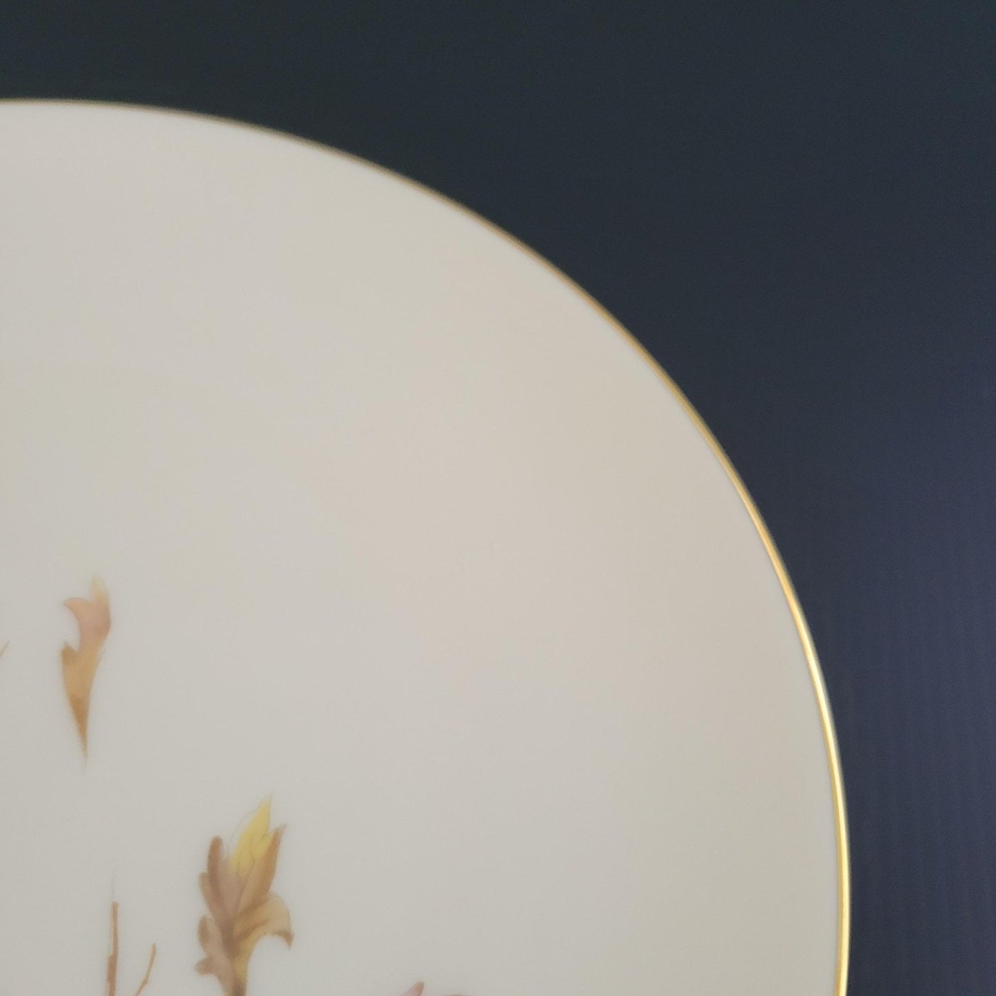 Lenox Westwind Salad Plate, Smooth Finish, Gold Trim, USA Made