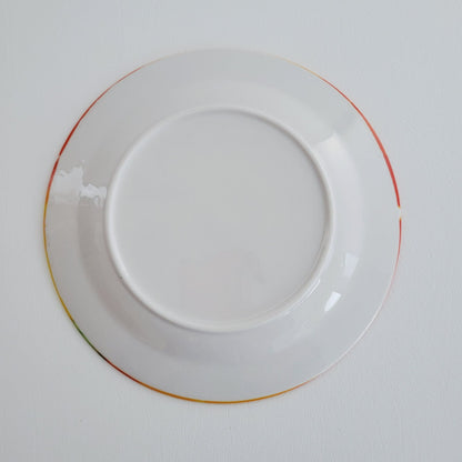 Watercolor Floral Ceramic Salad Plates, Set Of 2