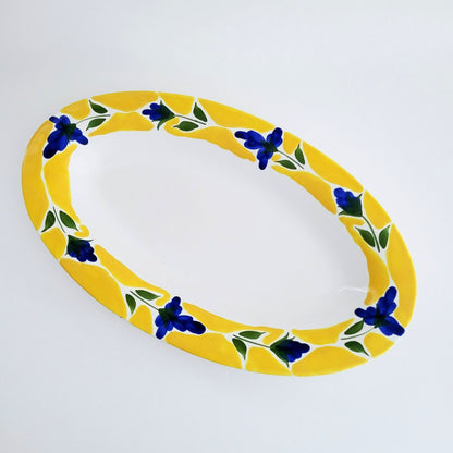 Dansk St. Tropez 18" Oval Serving Platter, Made in Portugal