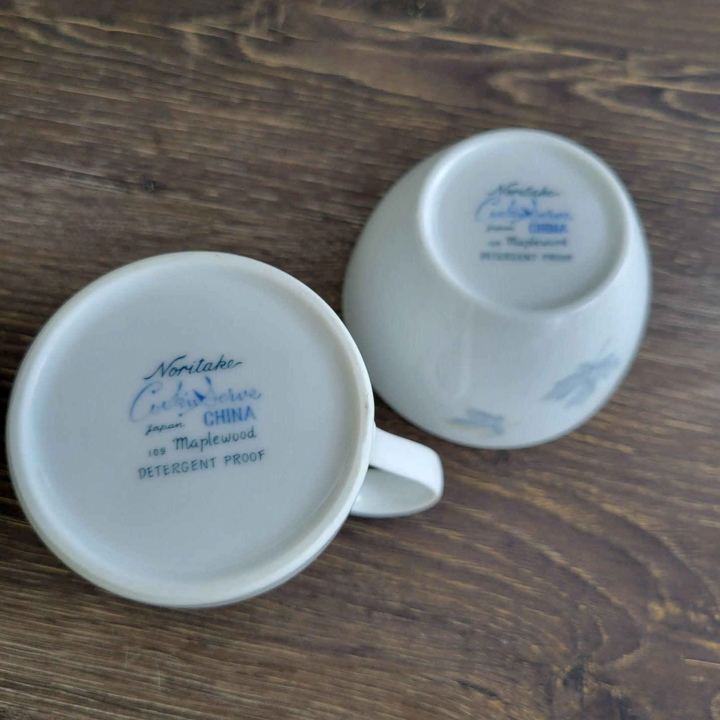Noritake Maplewood Creamer & Sugar Bowl, c.1960s Japan