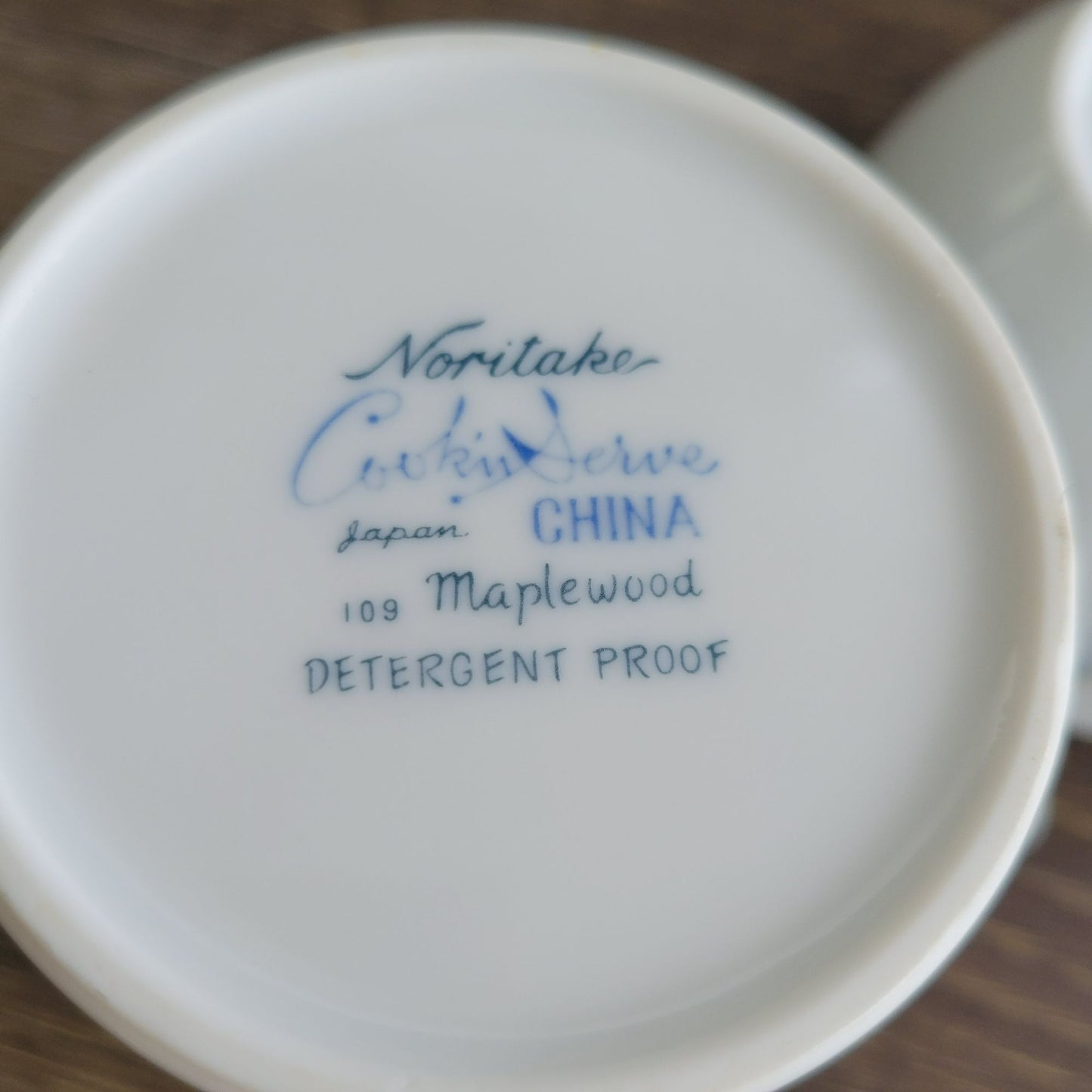 Noritake Maplewood Creamer & Sugar Bowl, c.1960s Japan