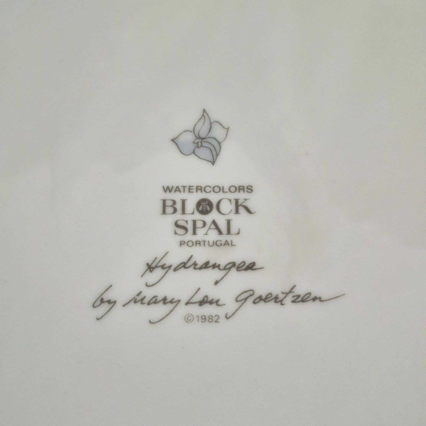 Block Spal "Hydrangea" Dinner Plate, c.1982-91 Portugal