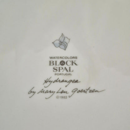 Block Spal "Hydrangea" Dinner Plate, c.1982-91 Portugal