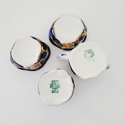 Double Sided Toby Miniature Tea Set, by Old Castle Made in England