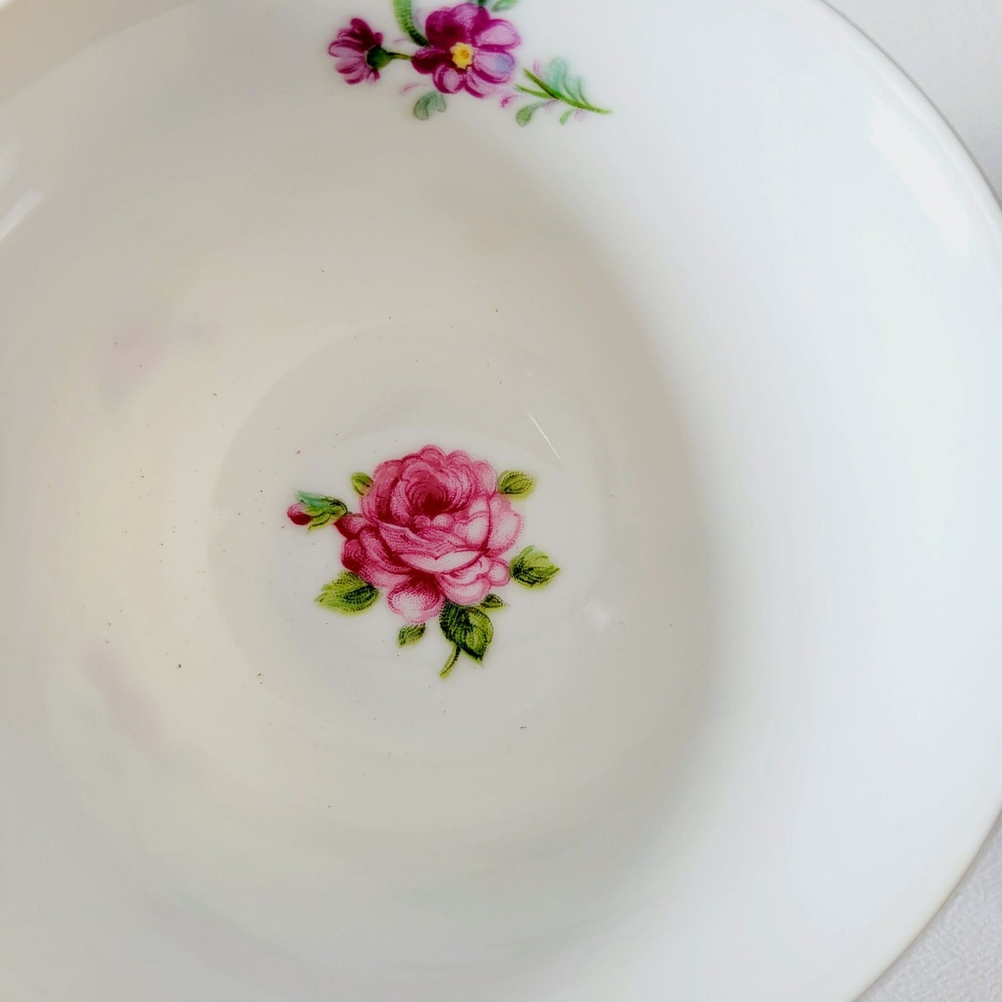 Castle China Floral Teacups & Saucers, 2 Sets, Made in Japan