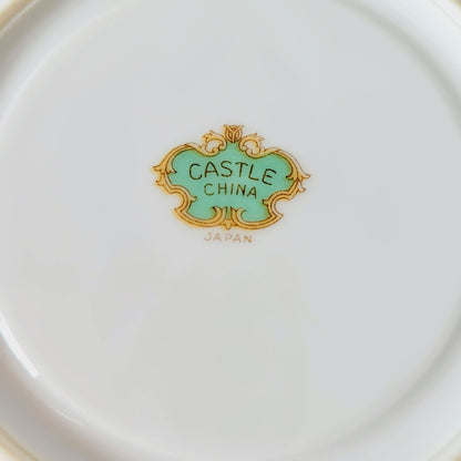 Castle China Floral Teacups & Saucers, 2 Sets, Made in Japan