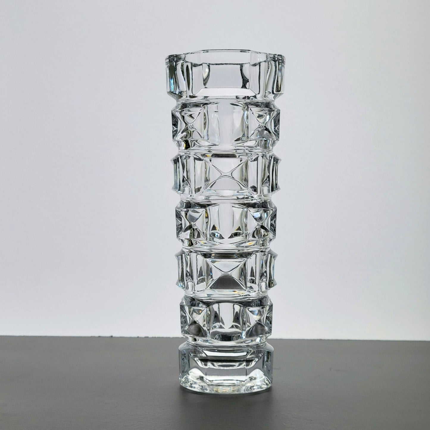 Cristal D'Arques Crystal Ancenis 8" Flower Vase, Made in France