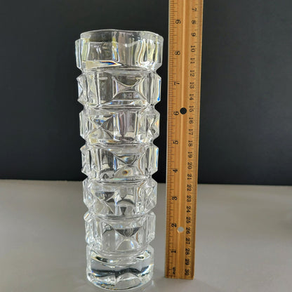 Cristal D'Arques Crystal Ancenis 8" Flower Vase, Made in France