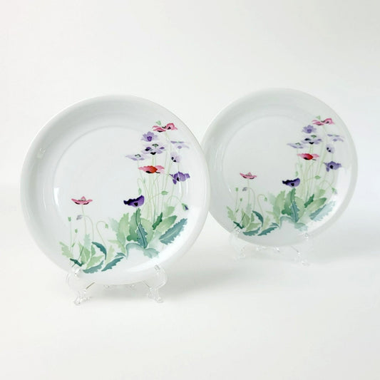 Block Spal Salad Plate Set of 2, Artist's Garden Midsummer Watercolor