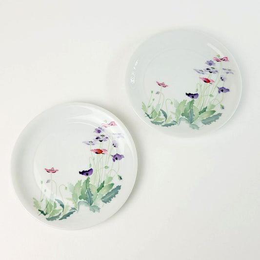Block Spal Salad Plate Set of 2, Artist's Garden Midsummer Watercolor