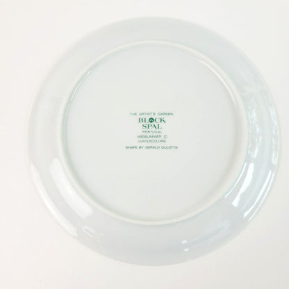 Block Spal Salad Plate Set of 2, Artist's Garden Midsummer Watercolor