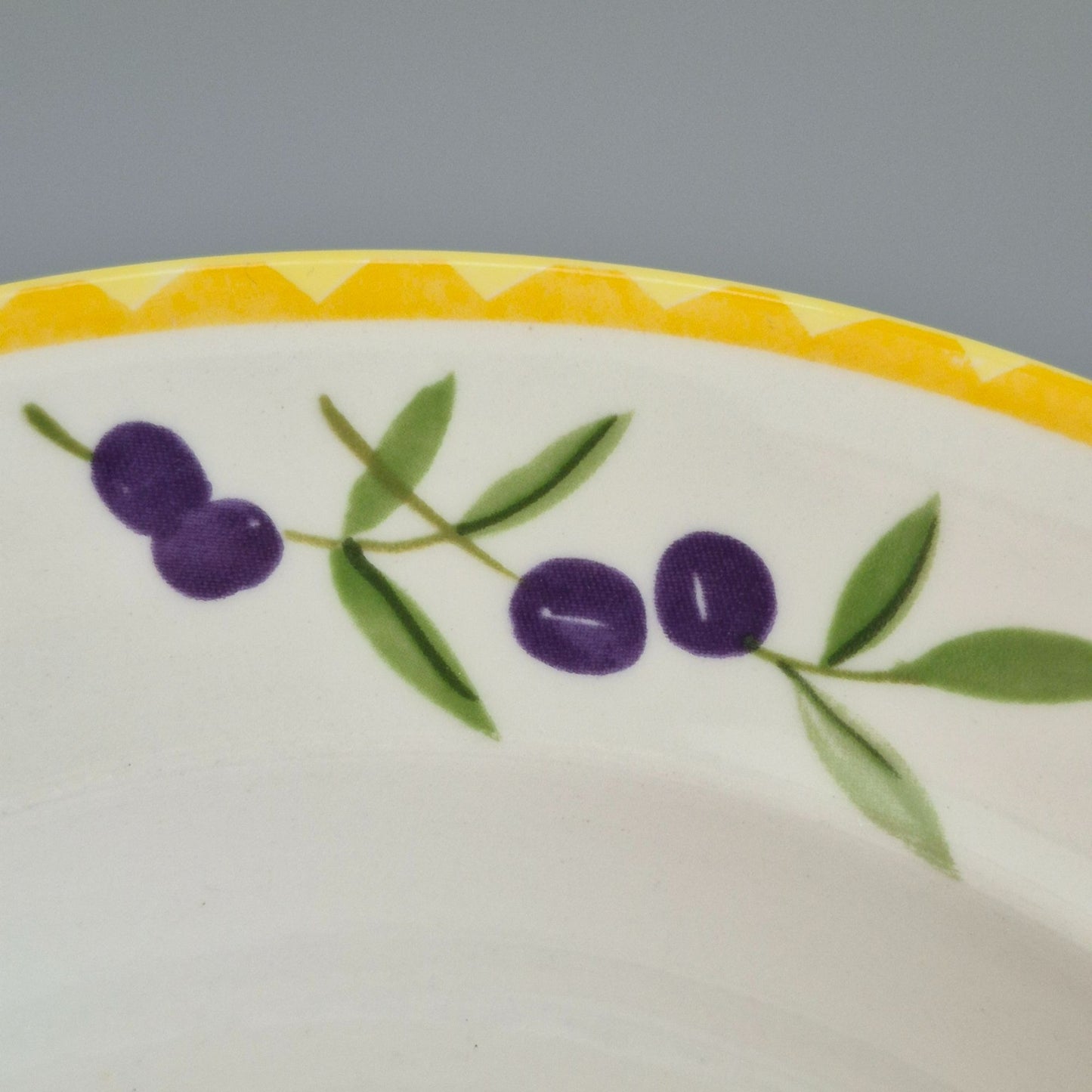 Studio Nova "Olive Branch" Large Rim Soup Bowl, Set of 2, c.2002-2006