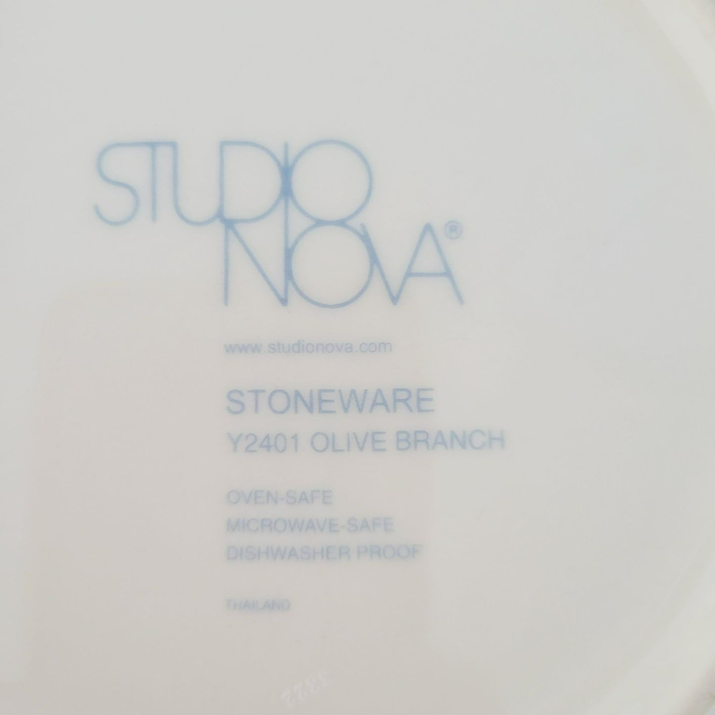 Studio Nova "Olive Branch" Large Rim Soup Bowl, Set of 2, c.2002-2006