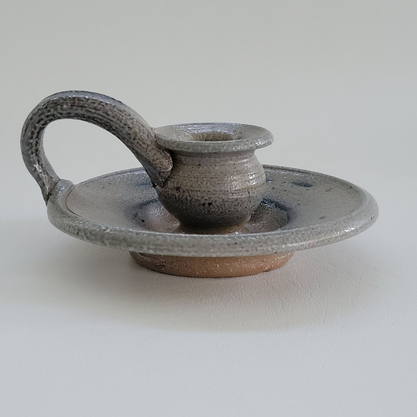 Rowe Pottery Candlestick Holder, Handmade c.1982 USA