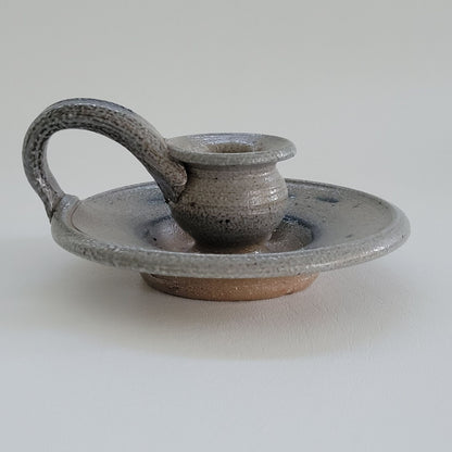 Rowe Pottery Candlestick Holder, Handmade c.1982 USA
