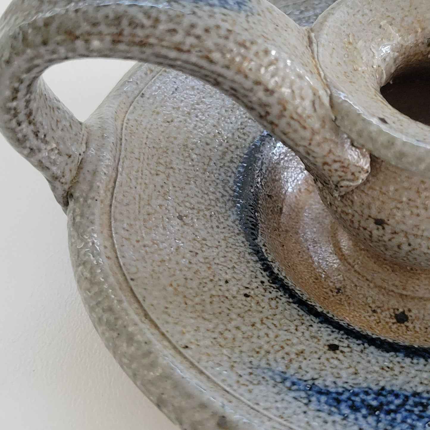 Rowe Pottery Candlestick Holder, Handmade c.1982 USA