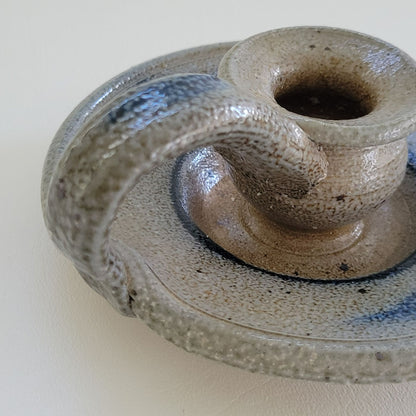 Rowe Pottery Candlestick Holder, Handmade c.1982 USA