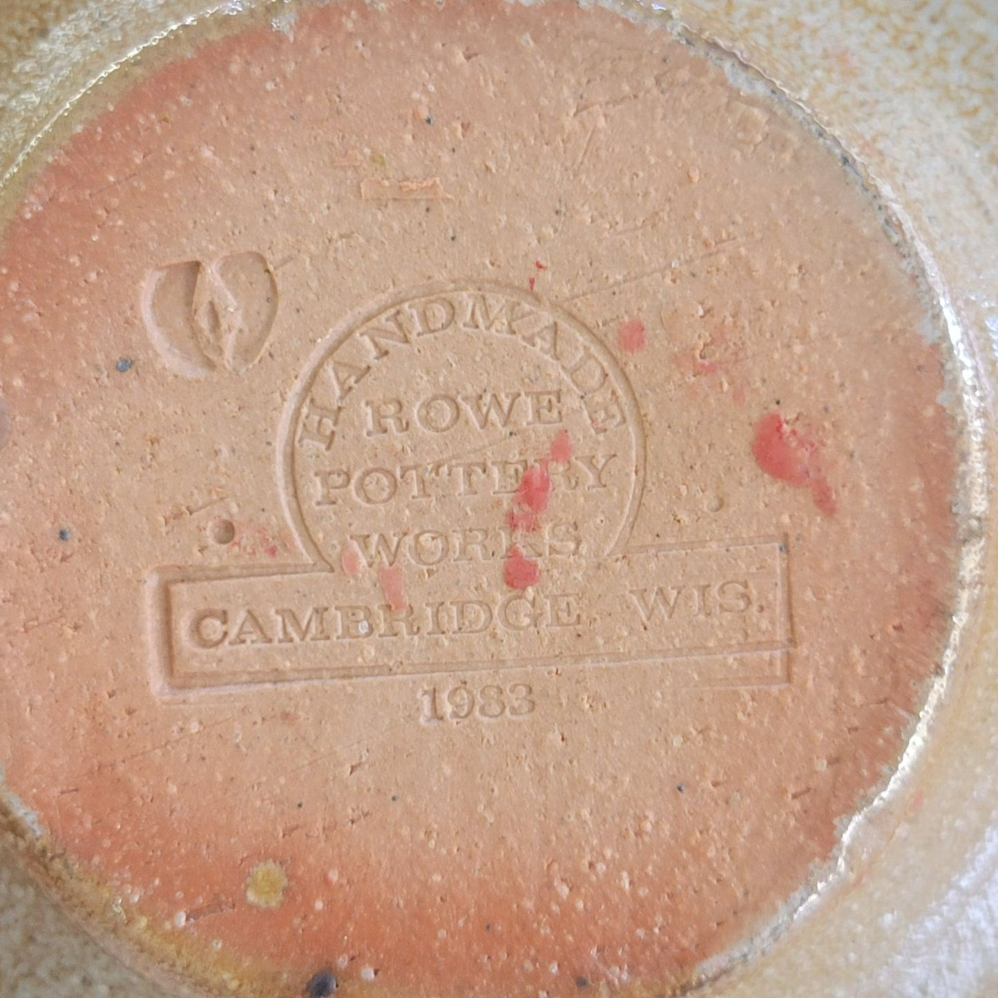 Rowe Pottery Candlestick Holder, Handmade c.1982 USA