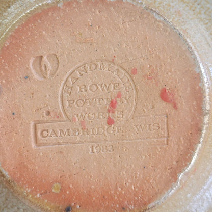 Rowe Pottery Candlestick Holder, Handmade c.1982 USA